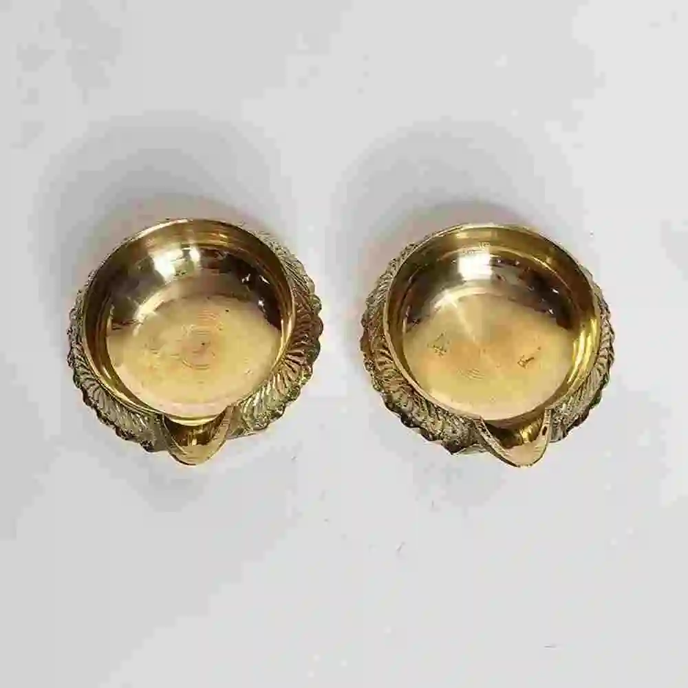 Brass Diya with Stand for Diwali Gifting